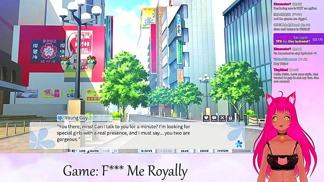 LewdNeko VTuber Enjoys Intense Anime Kissing & Livestream Sex Play