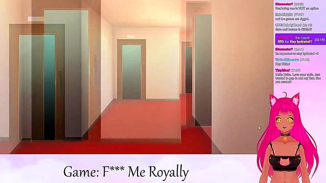 LewdNeko VTuber Enjoys Intense Anime Kissing & Livestream Sex Play