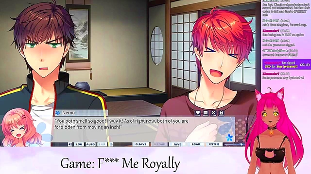 LewdNeko VTuber Enjoys Intense Anime Kissing & Livestream Sex Play