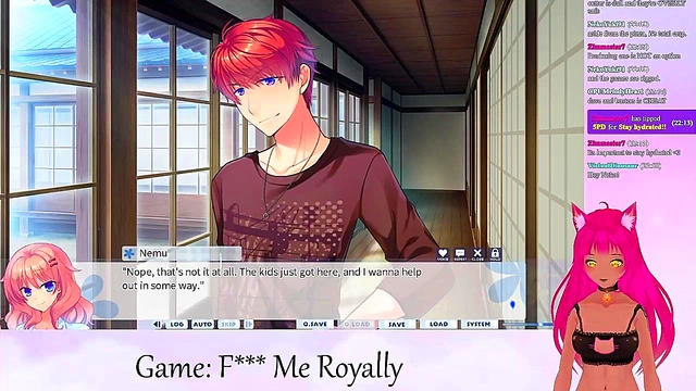 LewdNeko VTuber Enjoys Intense Anime Kissing & Livestream Sex Play