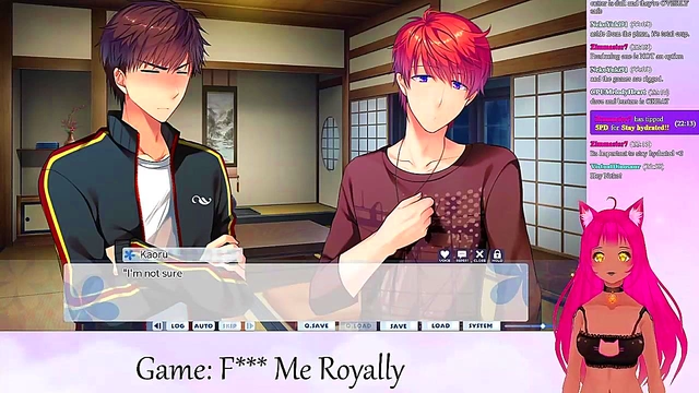 LewdNeko VTuber Enjoys Intense Anime Kissing & Livestream Sex Play