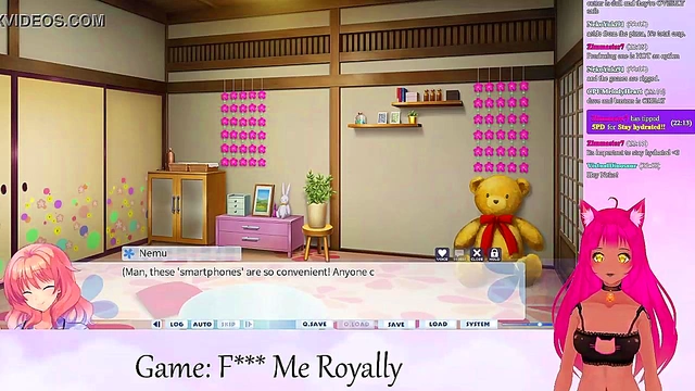 LewdNeko VTuber Enjoys Intense Anime Kissing & Livestream Sex Play