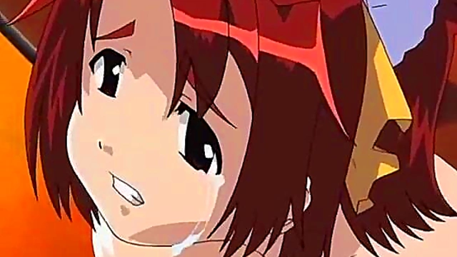 Horny Maid Gives Blowjob & Anal To Big-Breasted Anime Babe