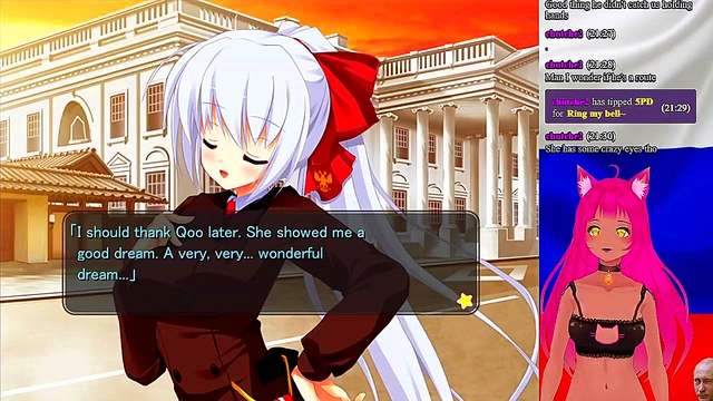 Lewd VTuber Neko Fucks Her Way Through 'Girlfriend is President' Game