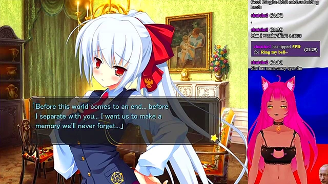 Lewd VTuber Neko Fucks Her Way Through 'Girlfriend is President' Game
