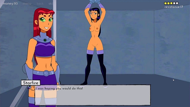 Teen Titans Starfire & Raven Engage in Steamy Lesbian Fun & Cartoon Sex Adventure