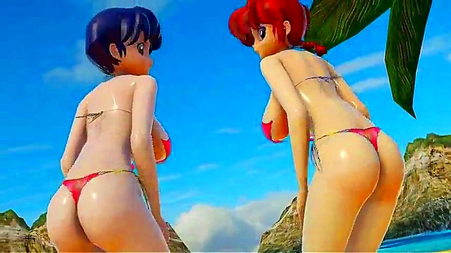 Ranma & Akane's Steamy 3D Anime Encounter in MMD