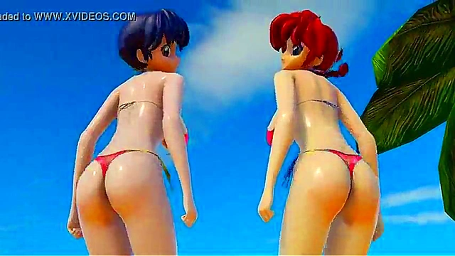 Ranma & Akane's Steamy 3D Anime Encounter in MMD
