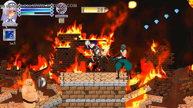 Pretty Girl Fucks Men & Monsters in Bullet Requiem Hentai Game Action