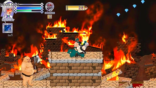 Pretty Girl Fucks Men & Monsters in Bullet Requiem Hentai Game Action