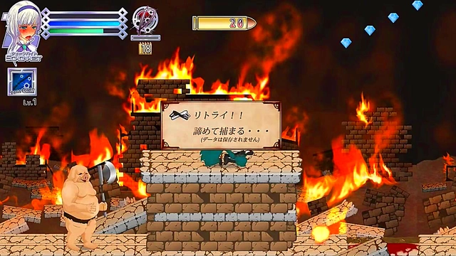 Pretty Girl Fucks Men & Monsters in Bullet Requiem Hentai Game Action