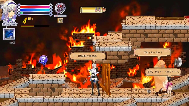 Pretty Girl Fucks Men & Monsters in Bullet Requiem Hentai Game Action