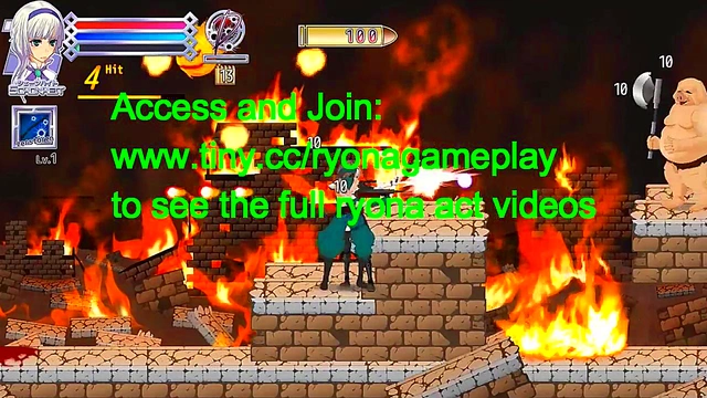 Pretty Girl Fucks Men & Monsters in Bullet Requiem Hentai Game Action