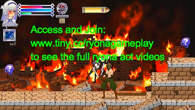 Pretty Girl Fucks Men & Monsters in Bullet Requiem Hentai Game Action