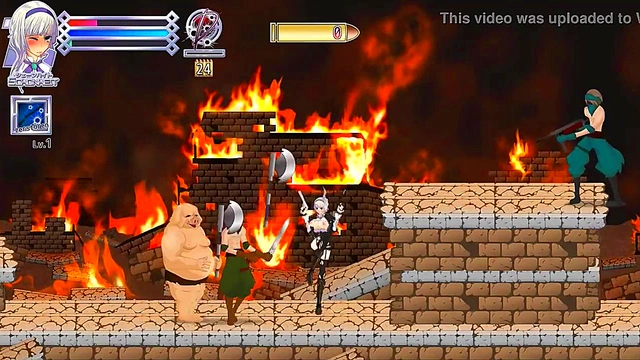 Pretty Girl Fucks Men & Monsters in Bullet Requiem Hentai Game Action