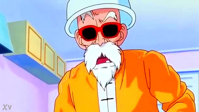 Mestre Kame Pounds Chichi Hard in Dragon Ball Hentai Action