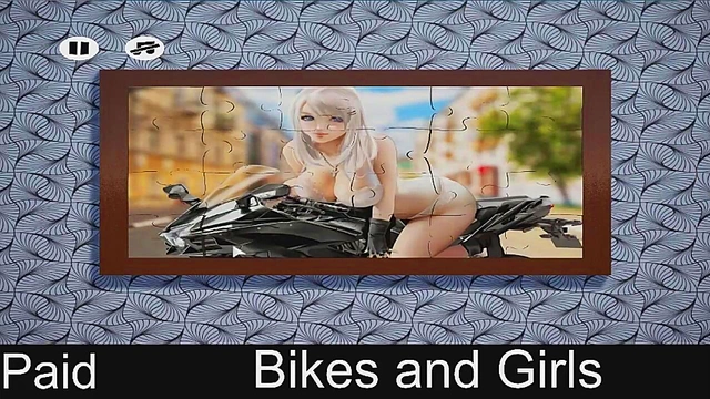 Hentai Puzzle Game – Sexy Biker Girls Take On Steamy Challenges