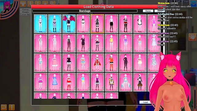 Lewd VTuber Neko Enjoying Intense Sex Acts in Koikatsu Party Livestream