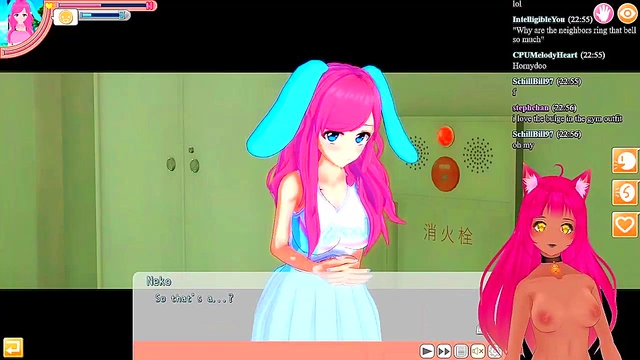 Lewd VTuber Neko Enjoying Intense Sex Acts in Koikatsu Party Livestream