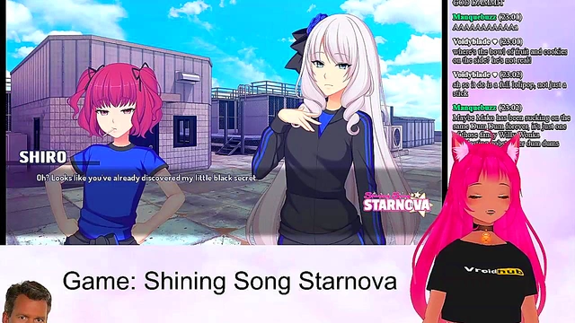 Petite VTuber LewdNeko Seduces in Shining Song Starnova Aki Route Anime
