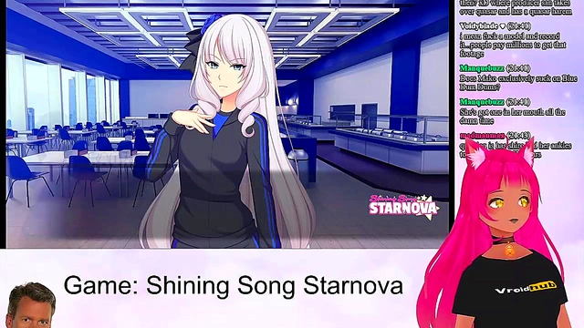 Petite VTuber LewdNeko Seduces in Shining Song Starnova Aki Route Anime