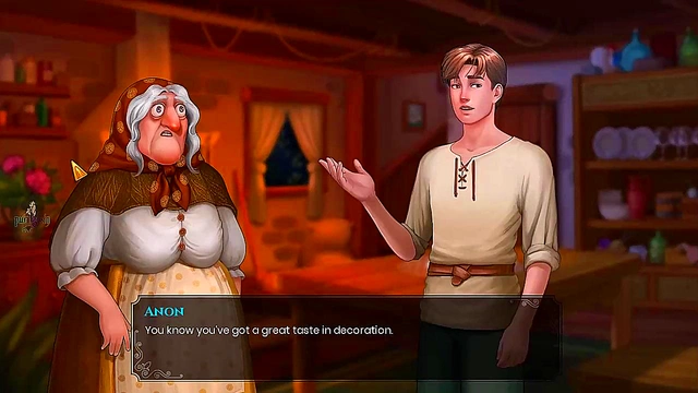 Ebony OrcGirl Gives Intense Blowjob & Swallows Hard In Anime Porn Game