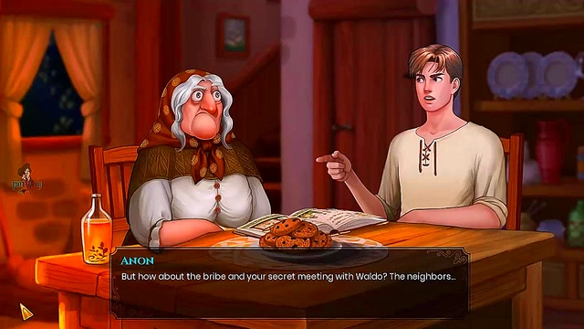 Ebony OrcGirl Gives Intense Blowjob & Swallows Hard In Anime Porn Game