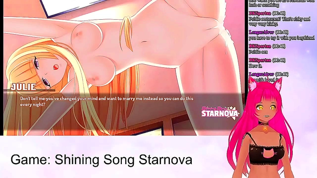 Lewd VTuber Neko Fucks Her Way Through Shining Song Starnova With Toys & Creampie Finale
