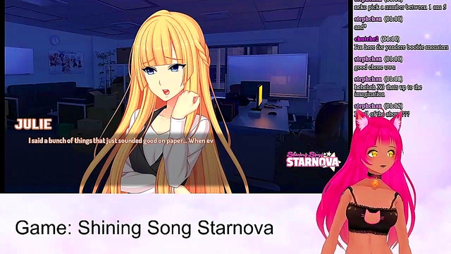 Lewd VTuber Neko Fucks Her Way Through Shining Song Starnova With Toys & Creampie Finale