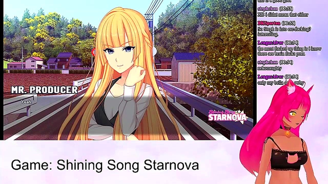 Lewd VTuber Neko Fucks Her Way Through Shining Song Starnova With Toys & Creampie Finale