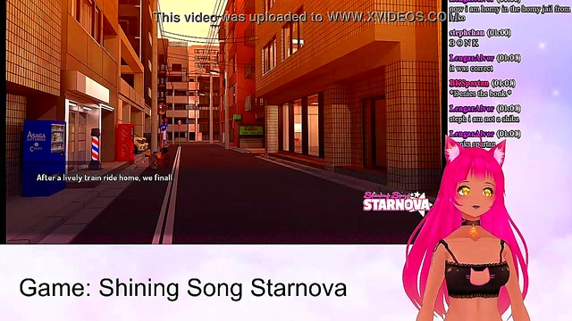 Lewd VTuber Neko Fucks Her Way Through Shining Song Starnova With Toys & Creampie Finale
