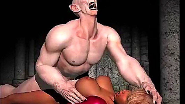 Zombie Seduces Animated Babe for Intense 3D Hentai Sex Session