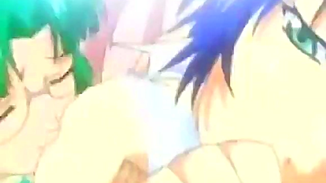 Lesbian Anime Girls Get Steamy In Cartoon Bedtime Fun