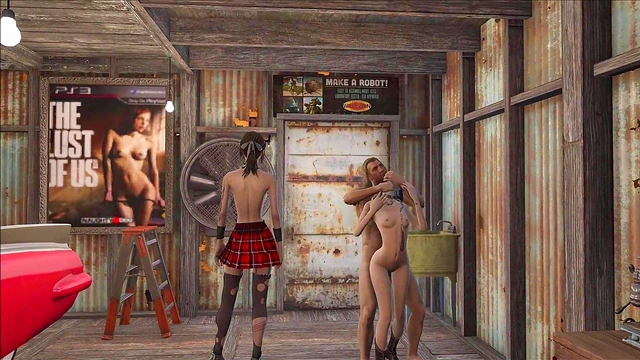 Sexy Brunette Anime Chick Gets Fucked In Fallout 4 Style Game Fashion