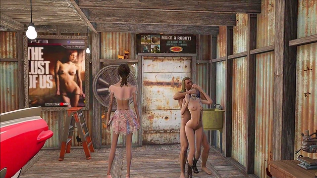 Sexy Brunette Anime Chick Gets Fucked In Fallout 4 Style Game Fashion