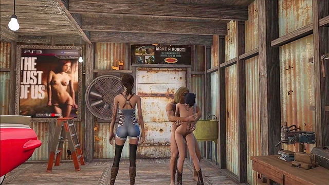 Sexy Brunette Anime Chick Gets Fucked In Fallout 4 Style Game Fashion