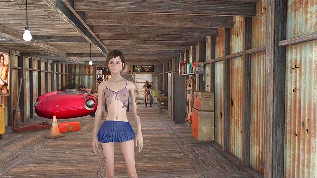 Sexy Brunette Anime Chick Gets Fucked In Fallout 4 Style Game Fashion