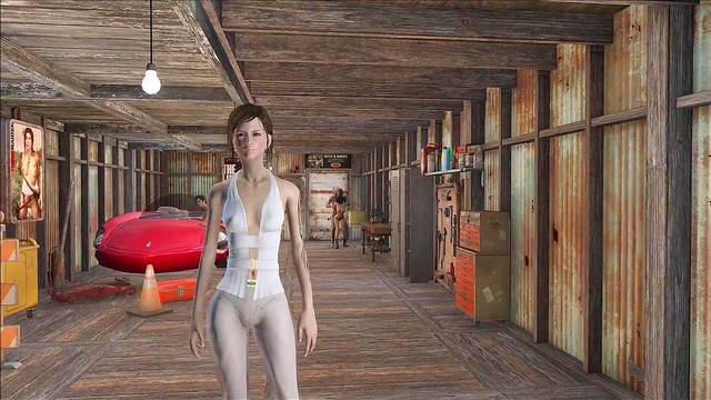 Sexy Brunette Anime Chick Gets Fucked In Fallout 4 Style Game Fashion