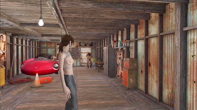 Sexy Brunette Anime Chick Gets Fucked In Fallout 4 Style Game Fashion