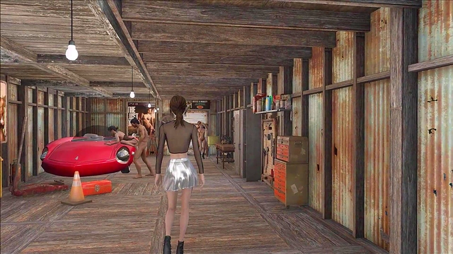 Sexy Brunette Anime Chick Gets Fucked In Fallout 4 Style Game Fashion