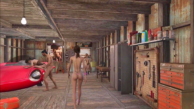 Sexy Brunette Anime Chick Gets Fucked In Fallout 4 Style Game Fashion