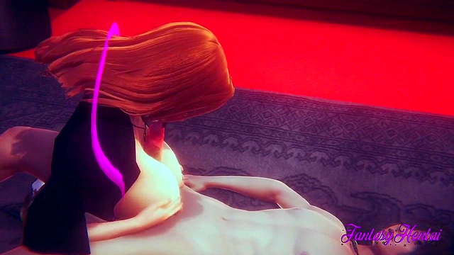 Matsumoto Gives Seductive Boobjob & Blowjob Before Getting Fucked In Bleach Hentai 3D