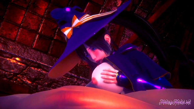 Mona from Genshin Impact Gives Boobjob & Gets Fucked in Uncensored 3D Hentai