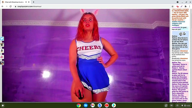Horny Cosplay Cheerleader Gets Wet For You In Hot Hentai Action