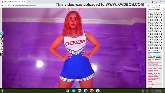 Horny Cosplay Cheerleader Gets Wet For You In Hot Hentai Action