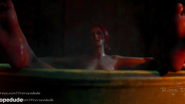 Triss Mergigold's Seductive Bathtime Fantasy in The Witcher