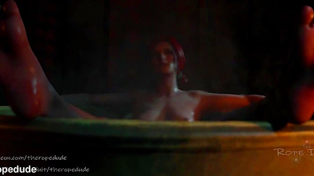 Triss Mergigold's Seductive Bathtime Fantasy in The Witcher