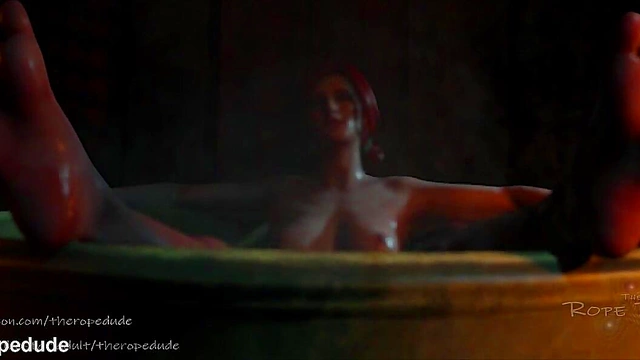 Triss Mergigold's Seductive Bathtime Fantasy in The Witcher