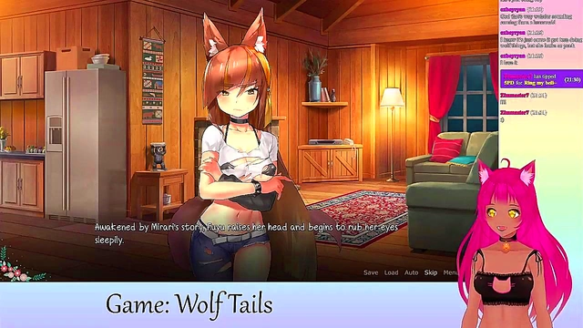 Lewd VTuber Neko Enjoys Anime Yuri Adventure With Big Boobed Lover