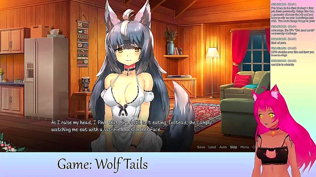 Lewd VTuber Neko Enjoys Anime Yuri Adventure With Big Boobed Lover